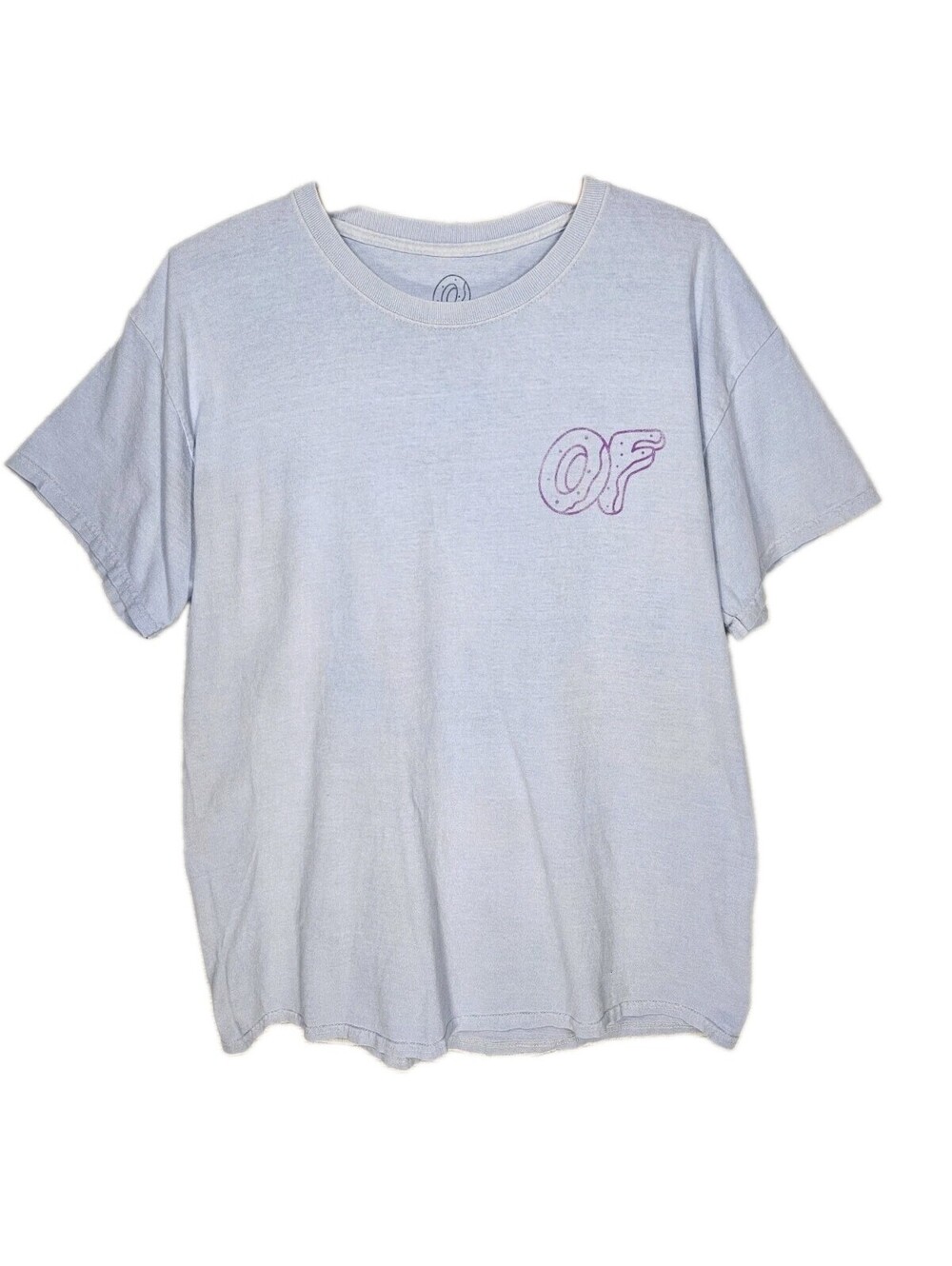 Vintage Odd Future Tshirt Medium Light Blue Donut Floggnaw Tyler Golf Wang Worn